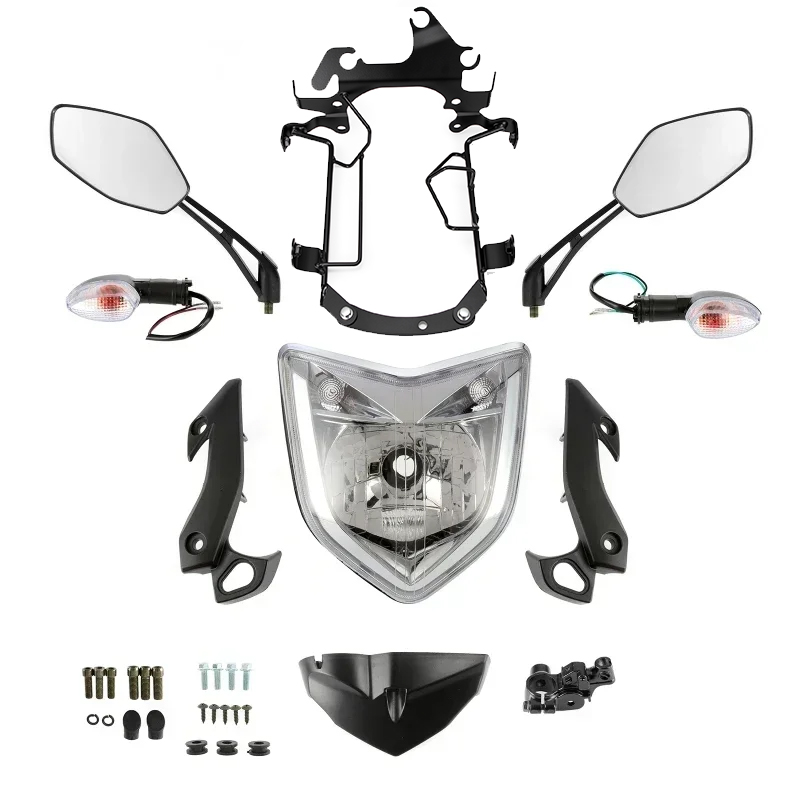 オートバイヘッドライトアセンブリヤマハ FZ1N 2006-2012 ターンシグナルライト、ミラー、ヘッドライト、ブラケット、フェアリングキット