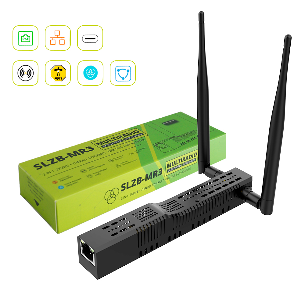 Zigbee3.0 SMLIGHT WiFi ゲートウェイ コーディネーター SLZB-06/M/P7 からイーサネット USB および WiFi アダプターは ZHA Zigbee2MQTT HomeAssistant と連携します