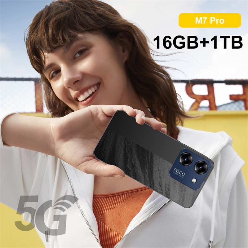 2026 M7 プロ 12 ギガバイト 512 ギガバイトスマートフォン 7.3 インチ 7800mAh 72 108MP デュアル SIM 5G 電話 Android14 携帯 Snapdragon8 gen3 携帯電話 OO12
