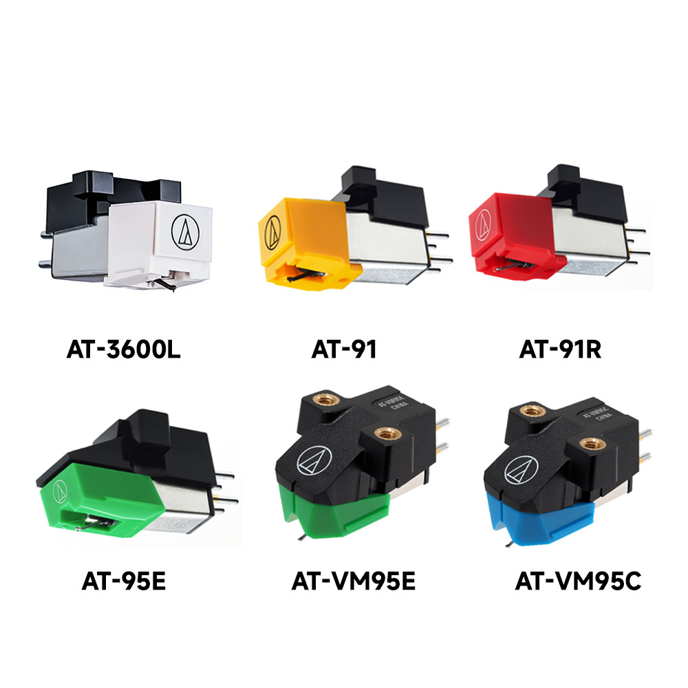 オリジナルオーディオテクニカ AT3600L AT95E AT91 AT91R ATVM95E ATVM95C LP ビニールレコードプレーヤー MM カートリッジ