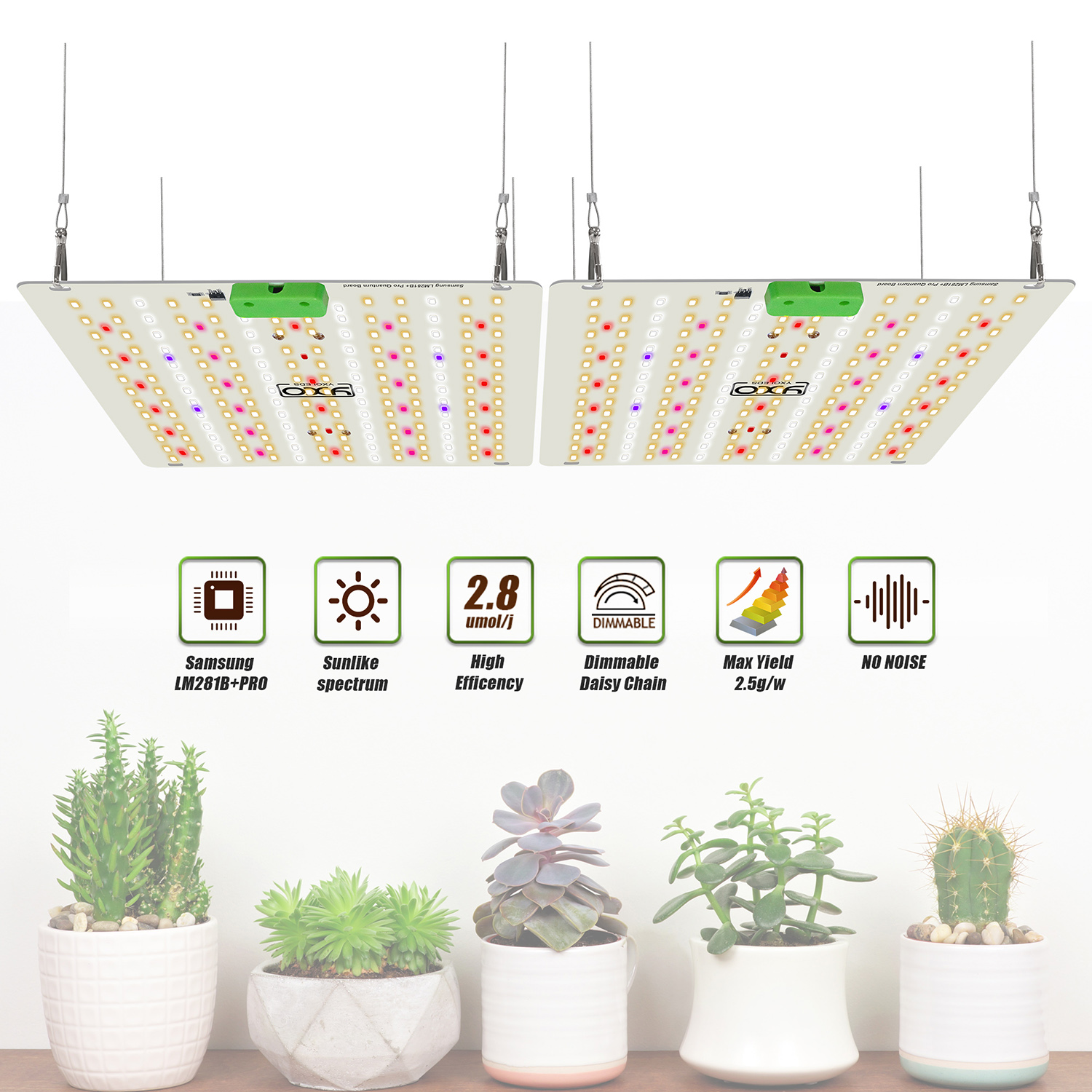 Full Spectrum LED Grow Light High PPFD Sunlike Quantum Grow Lamp LM281B For Indoor Plant Growth Lighting ,Veg and Blooming