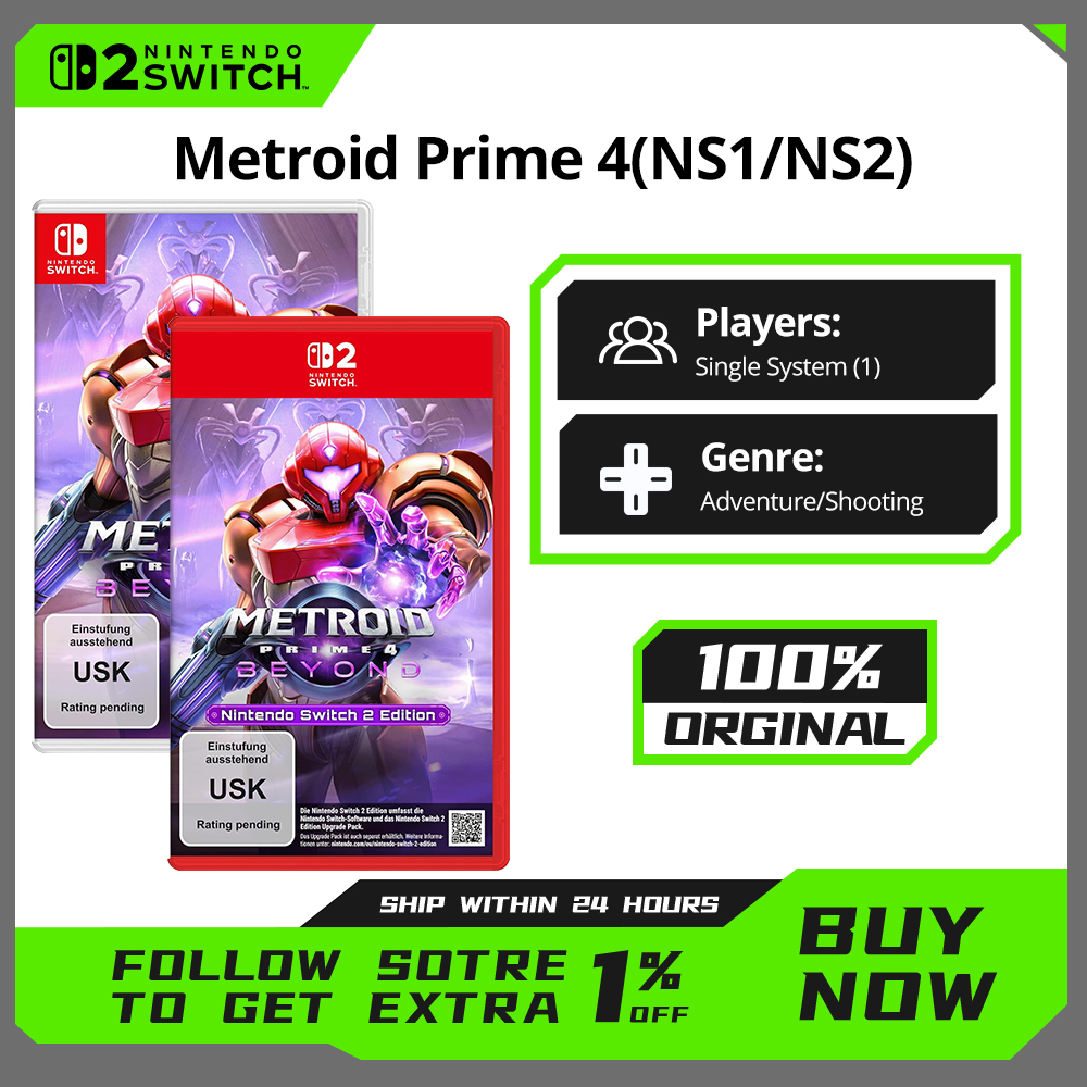 Nintendo Switch 1 2 ゲーム - メトロイドプライム 4 - NS1/NS2 ゲームカートリッジ物理カード Switch OLED Lite 用