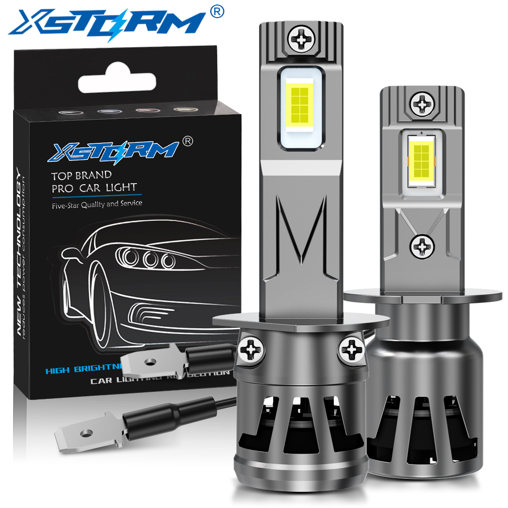 XSTORM H1 H3 H7 H11 LED 車のヘッドライト電球 HB3 9005 HB4 9006 車のヘッドランプオートフォグランプターボ自動車 6500K 12V