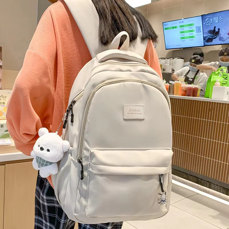 新しい女性のファッション男性大容量防水カレッジバックパックトレンディな女性のラップトップスクールバッグかわいい女の子トラベルブックバッグクール