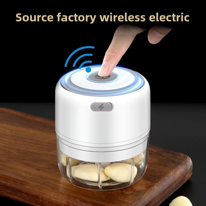 電動ミニガーリックチョッパー 100/250 ミリリットル USB 野菜玉ねぎチョッパーベビーフードプロセッサーポータブル小型フードプロセッサー