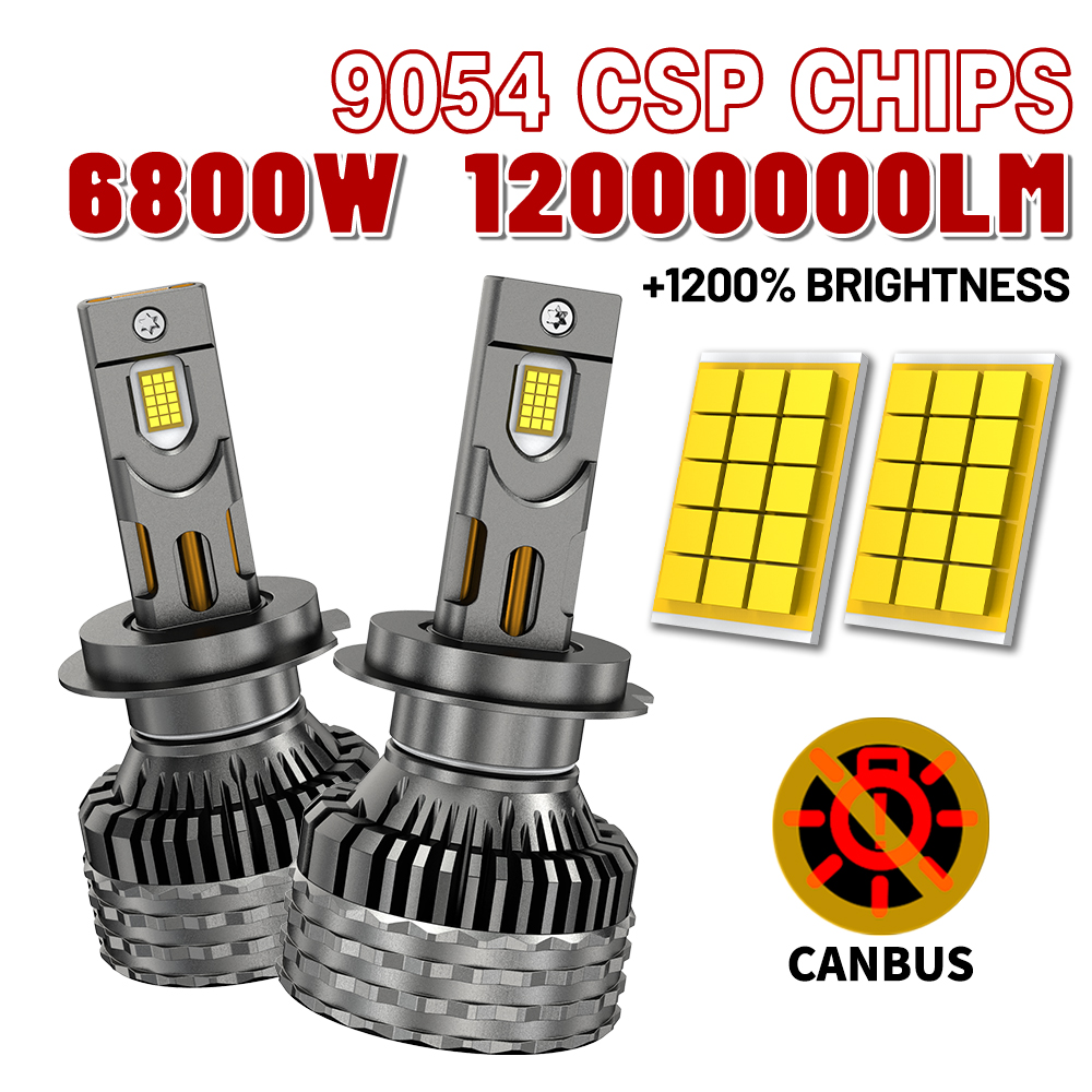 H4 H7 LED ヘッドライト電球 Canbus H1 H3 H11 9054 CSP チップ 9005 9006 9012 HB3 HB4 9007 H13 H27 880 881 オートランプキットフォグライト