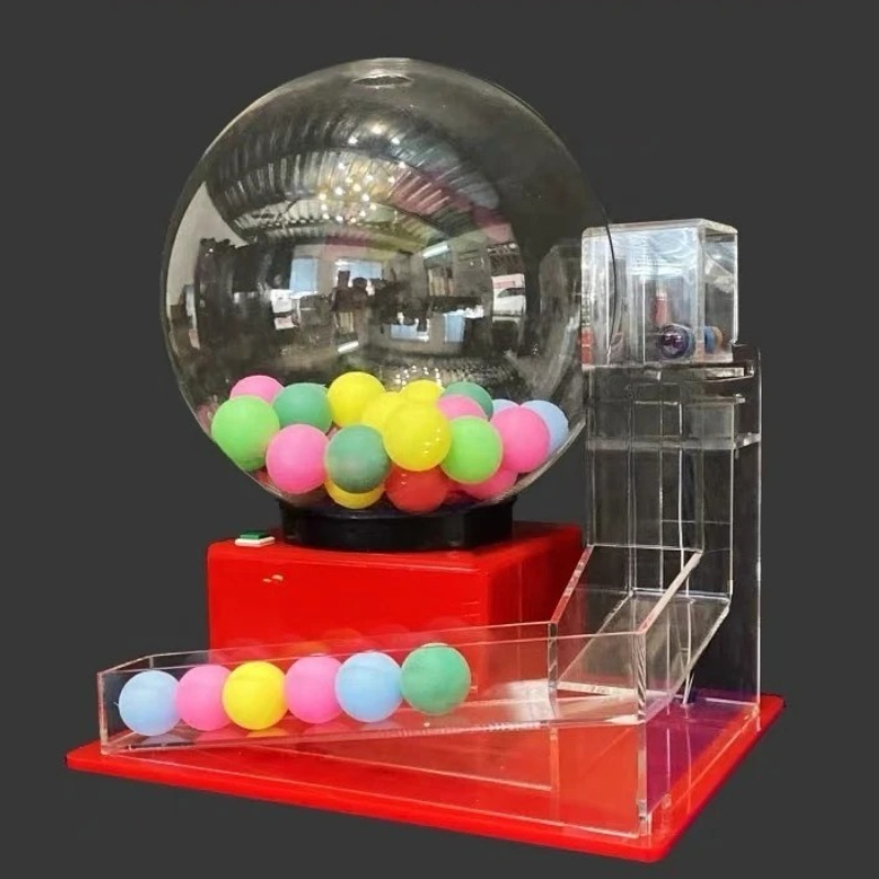 Looook Store Electric Automatic Bingo Ball Drawing Machine Acrylic Lucky Raffle Cage for Football Draft Game Lottery Activity