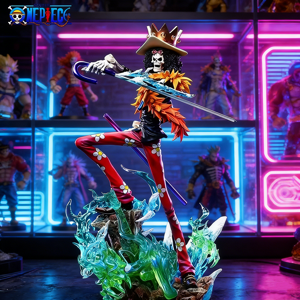 33 センチメートルアニメワンピースフィギュアブルックアクションフィギュア Pvc Burukku 像デスクトップ Ornamen コレクションモデルのおもちゃギフト