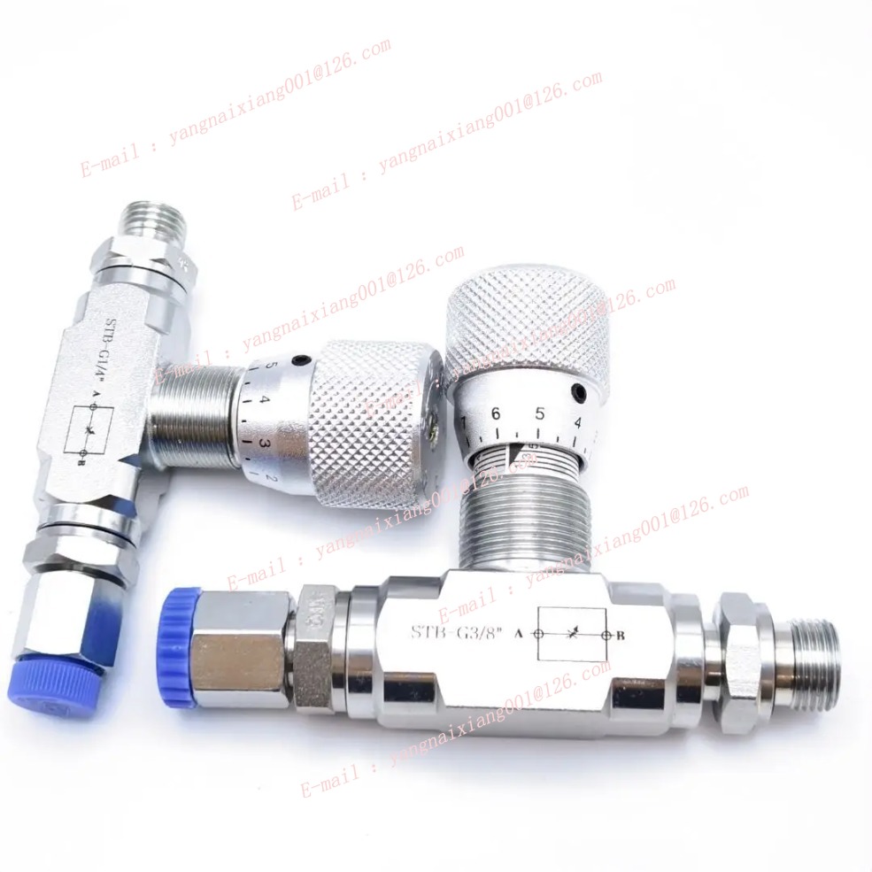 1/4 "L06 STB-G1/4 STB-G3/8 M16 * L10 コネクタミニショベル流量制御双方向油圧絞り弁