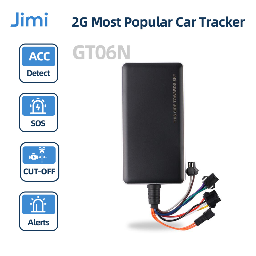 Jimi GT06N カートラッカー 2G GSM リアルタイム追跡複数のアラーム履歴再生トラッカー プラットフォームアプリ経由リモートカットオフ