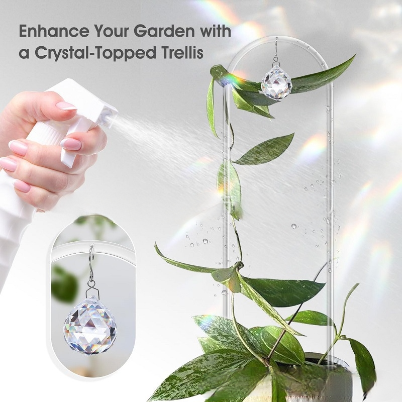 2/4PCS U-Shaped Acrylic Plant Climbing Frame Transparent Support Structure Specifically Designed for Plant Growth