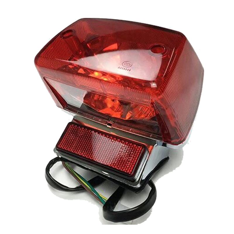 オートバイテールライトスズキ Haojue Lifan GN125F GN125-2A HJ125-8 GN150 リアブレーキストップランプテールライト電球付き