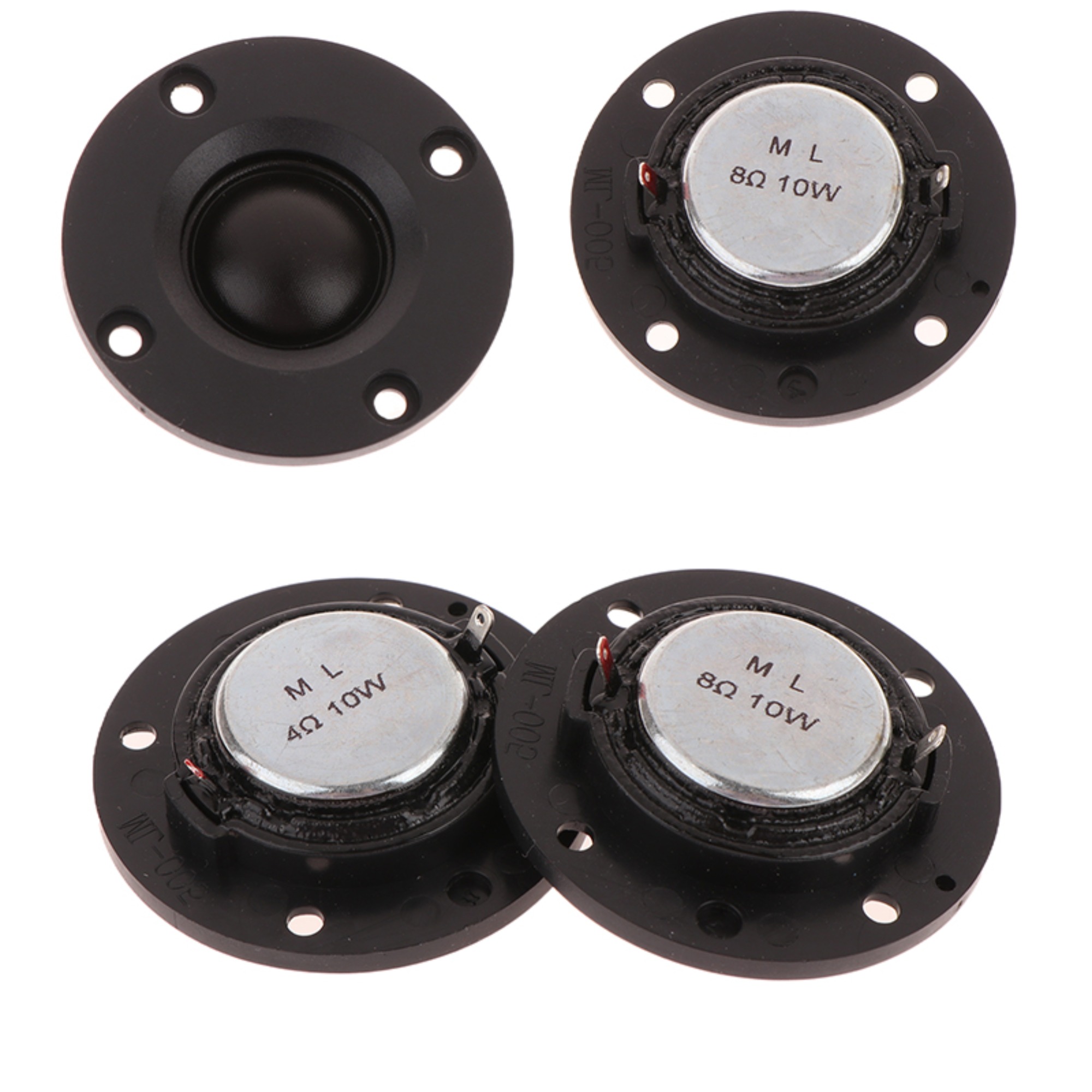1Pc 黒 52 ミリメートルラウンドオーディオスピーカー 4Ohm/8Ohm 10 ワットツイータースピーカーシルク膜ハイファイ音楽 DIY Bluetooth ハイファイスピーカー