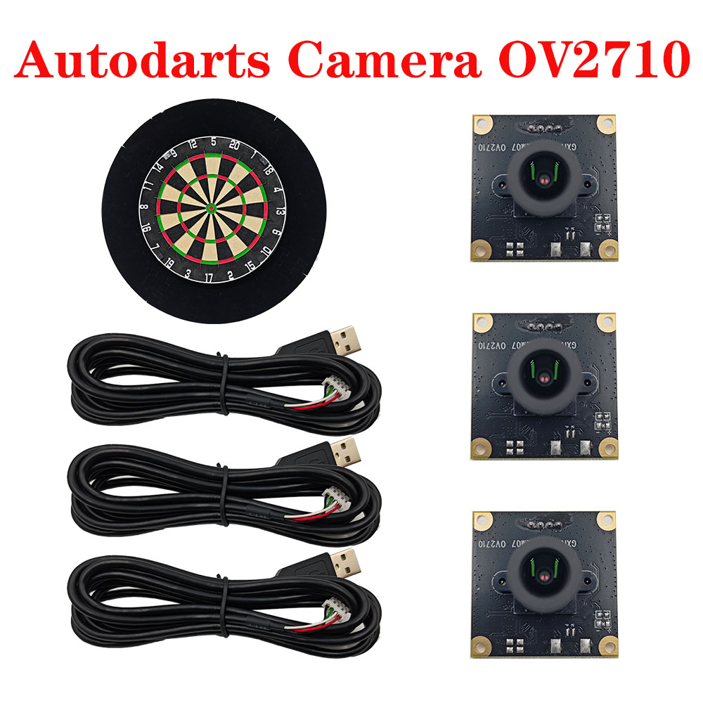 OV2710 3 個 Autodarts.io スコアリング システム カム OV2710 100 度 2 メートルケーブル GXIVISION 2MP カメラモジュールダーツゲーム用