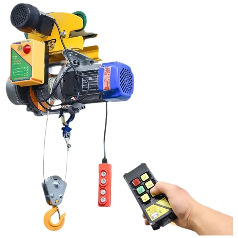 電気ホイスト 220V 家庭用統合リフトトロリー高速ビル改修小型 I ビーム処理装置