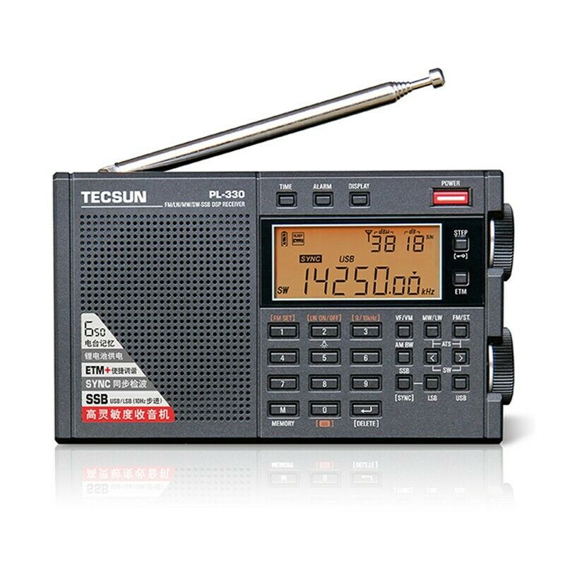 Tecsun PL-330 FM/MW/SW/LW SSB DSP フルバンドラジオ多機能ポータブルラジオ受信機高感度ラジオ PL330