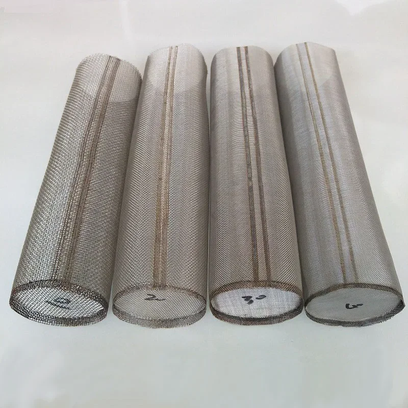 304 stainless steel mesh filter element Filter cartridge for pipe filter Net tube Sanitary Inline Strainer Fit Micron scale
