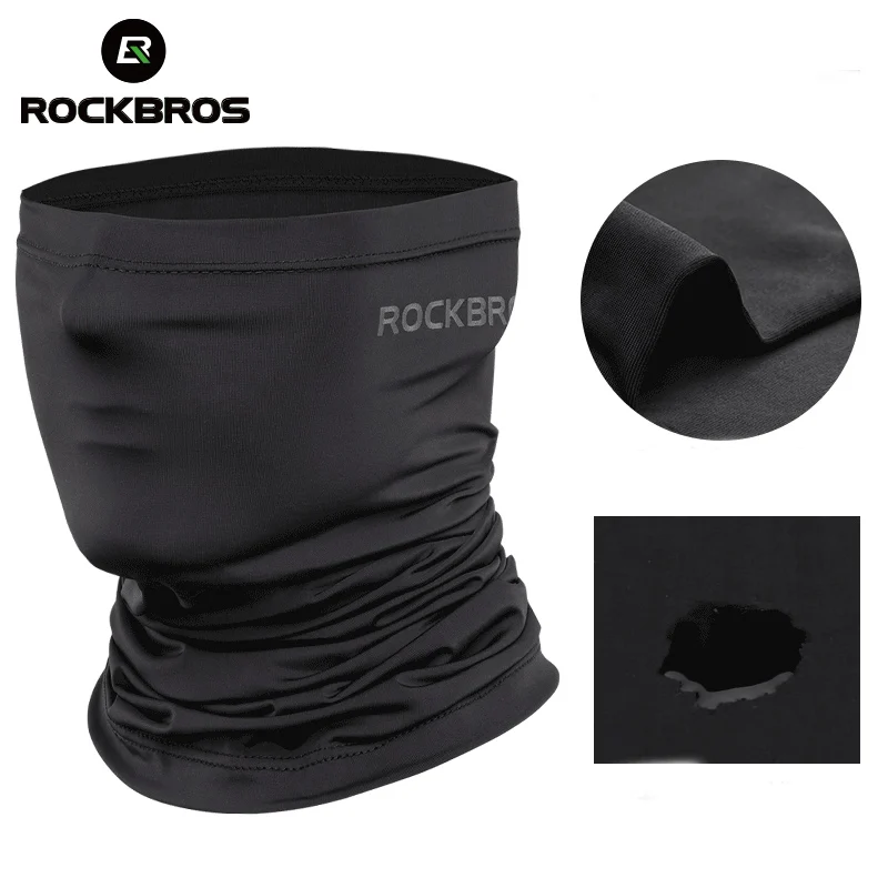 ROCKBROS 速乾性サイクリングフェイスマスクスカーフ日焼け防止サイクリング帽子アウトドアスポーツフェイスカバー通気性自転車バンダナ