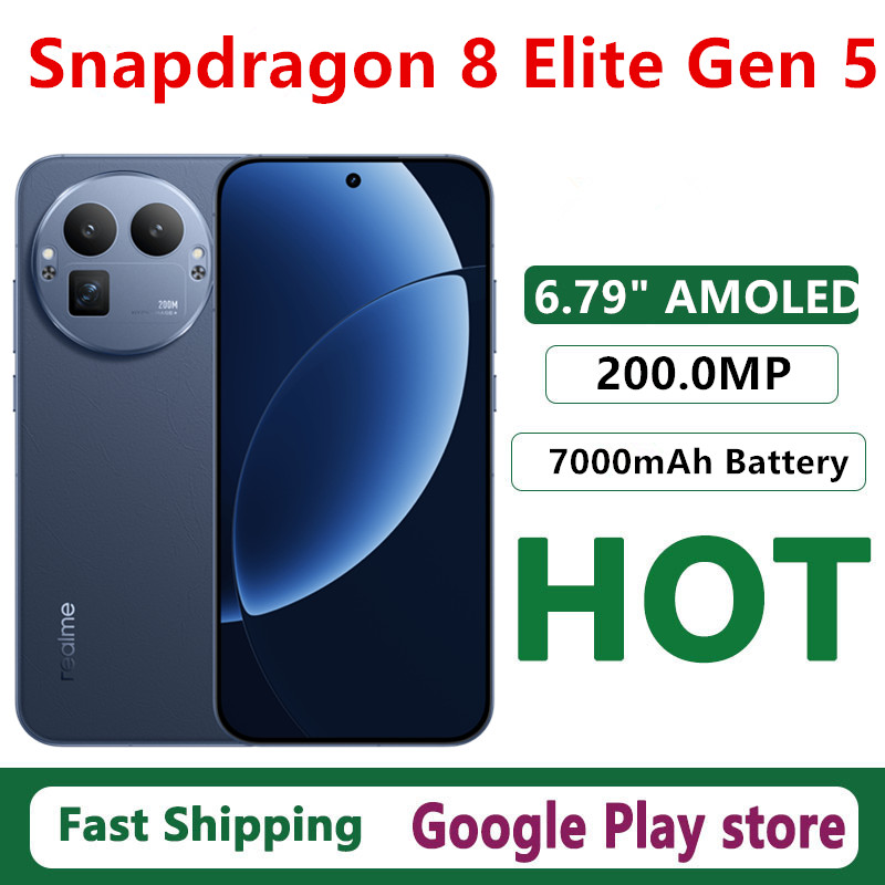 オリジナル Realme GT 8 プロ携帯電話 Snapdragon 8 Elite Gen 5 OTA 6.79 "AMOLED 200.0MP 7000mAh 120 ワット充電 IP69 防水