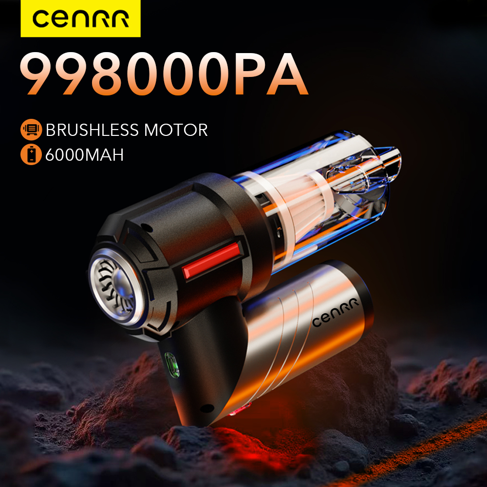 CENRR 車用掃除機高ワイヤレスポータブルハンドヘルドミニ掃除機コードレス強力な吸引カークリーナー家電