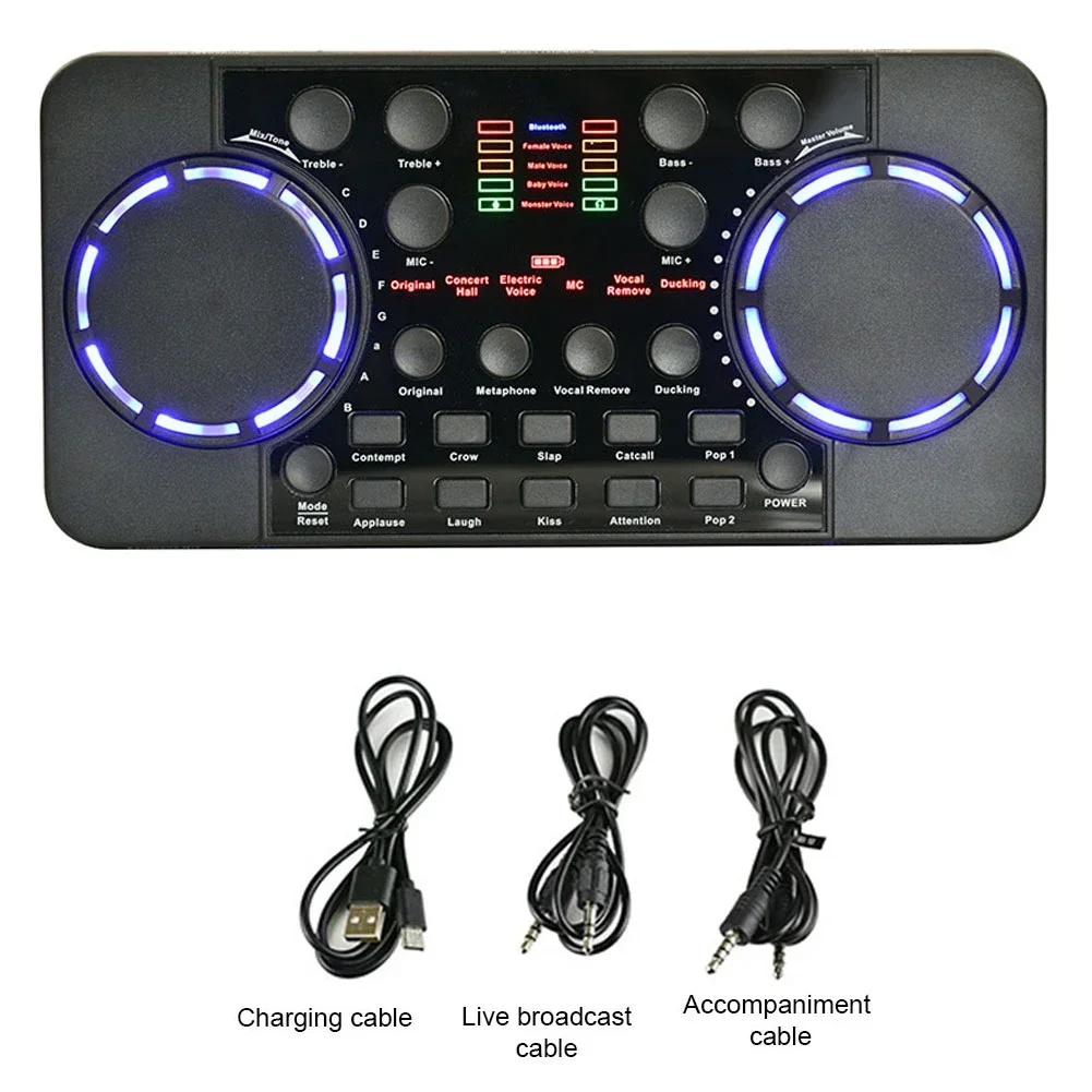 プロフェッショナル V300 プロサウンド BT ​​カードオーディオインターフェイスミキサー DJ デジタル効果ノイズリダクションコンソール USB レコード歌