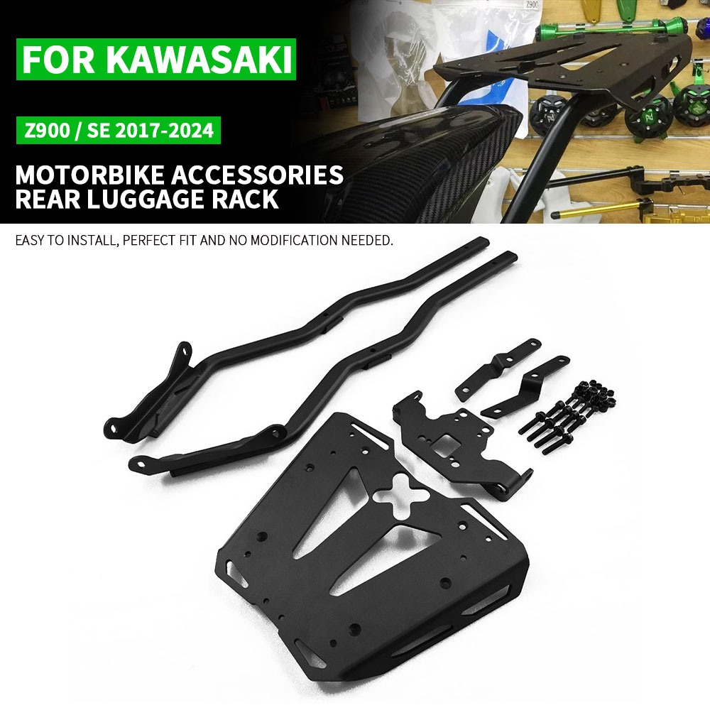 カワサキ Z900/SE 2017-2024 オートバイリア荷物ラックリアボックスラック Z-900 2017 2018 2019 2020 2021 2022 2023 2024