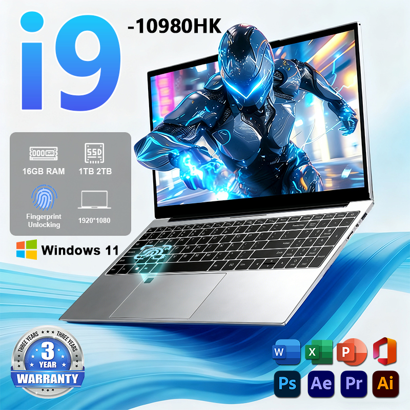 ACEKAMAS 2026 15.6インチ ポータブル ラップトップ コンピュータ インテル Core i9 10980HK Windows 11 Pro 16GB DDR4 1TB SSD ノートブック PC ゲーム ラップトップ