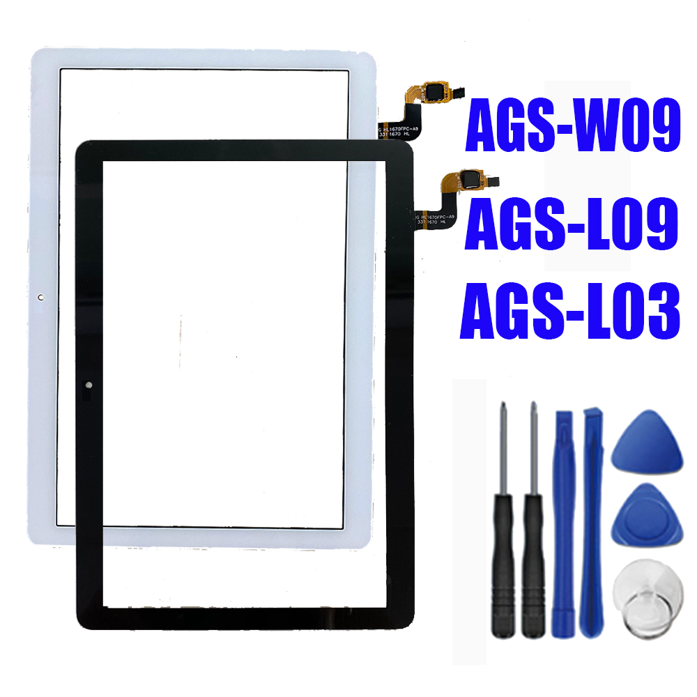 Huawei MediaPad T3 10 AGS-L09 AGS-W09 AGS-L03 用タッチスクリーン デジタイザーセンサー タブレットPC 交換部品 + ツール