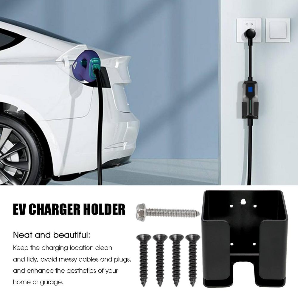 EV Charger Box Holder For New Energy Electric Car Charger Plug Holster Electric Vehicle Charging Control Box Holder