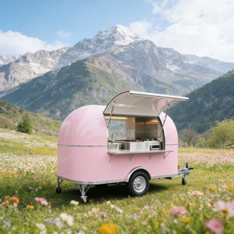 2025 Street Fast Food Trailer Mobile Ice Cream Cart Used Coffee Van and Beer Bar Food Stand Truck for Sale Hot Selling