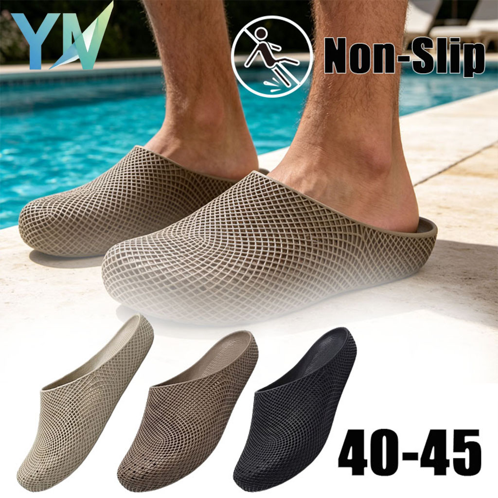 Breathable Clog Work Shoes for Men Summer Slip on Anti Slip Kitchen Safety Shoes Lightweight Indoor Outdoor Garden Clogs