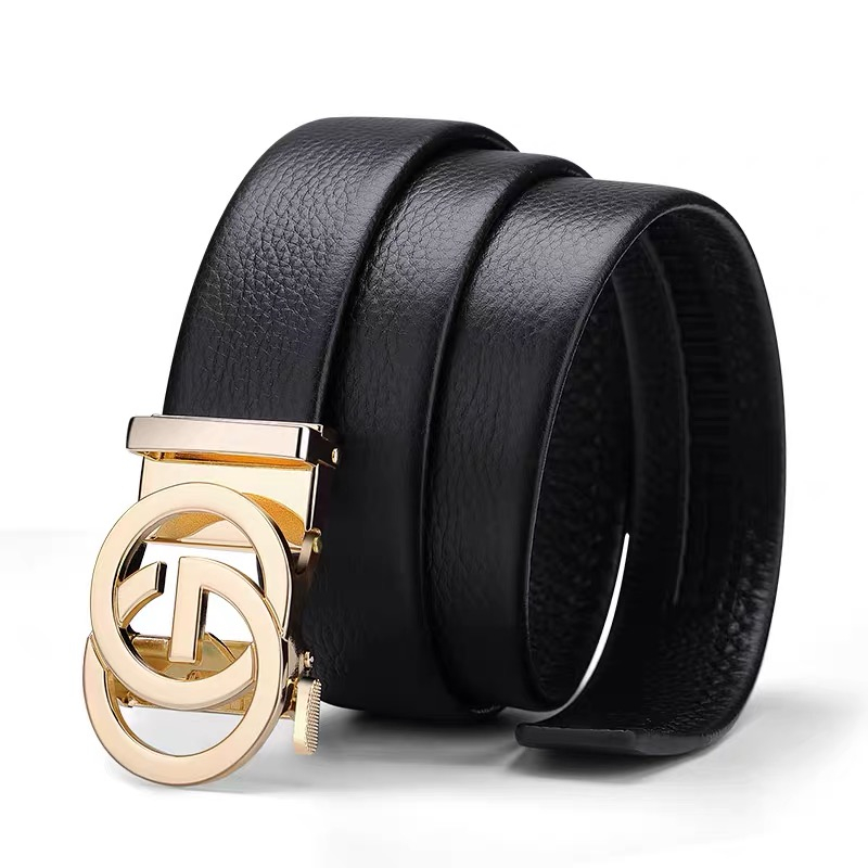 新しい幅 34 センチメートルベルト女性ガールズドレスファッションウエストベルト牛革 LeatherMetalbuckle 男性ベルトレジャージーンズウエストバンド