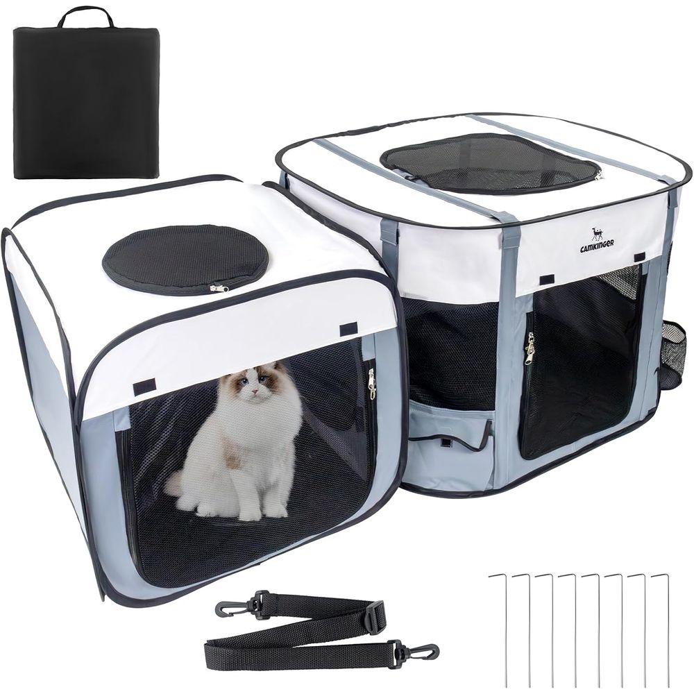 多用途の屋内外用ペットベビーサークル、2-in-1 防水犬用クレート