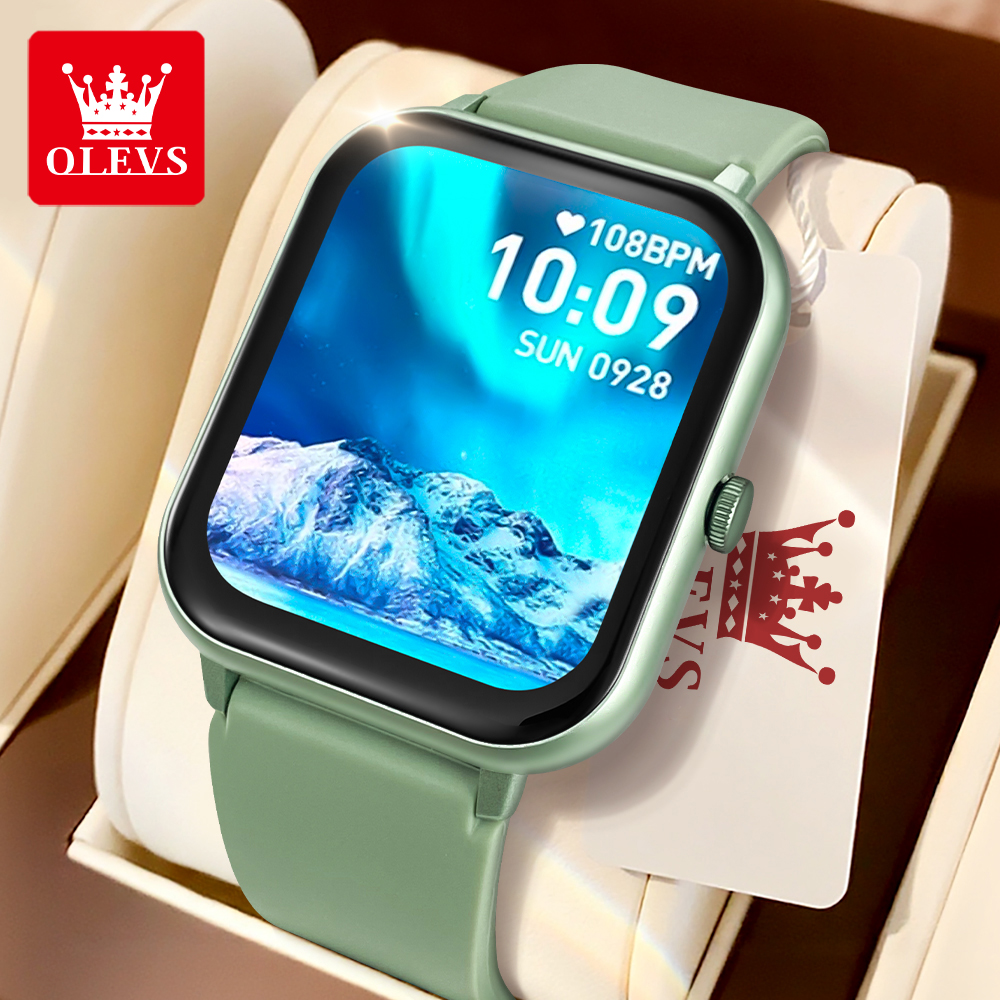 OLEVS 8202 スマートウォッチ 1.83 インチフルタッチスクリーンオリジナル多機能電子時計男性スポーツフィットネススマートウォッチ