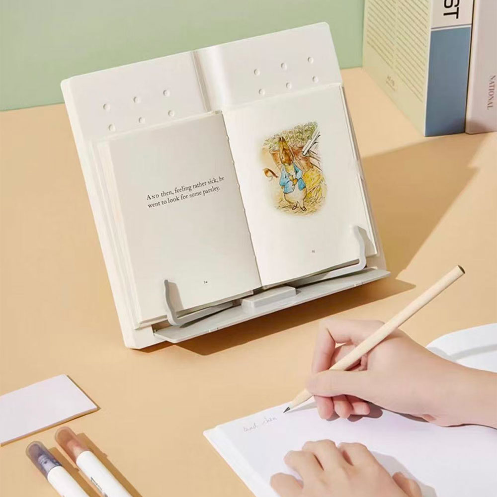 調節可能なデスクトップ読書スタンド、マルチアングルポータブル原稿読書スタンド、家庭やオフィスに適しています。