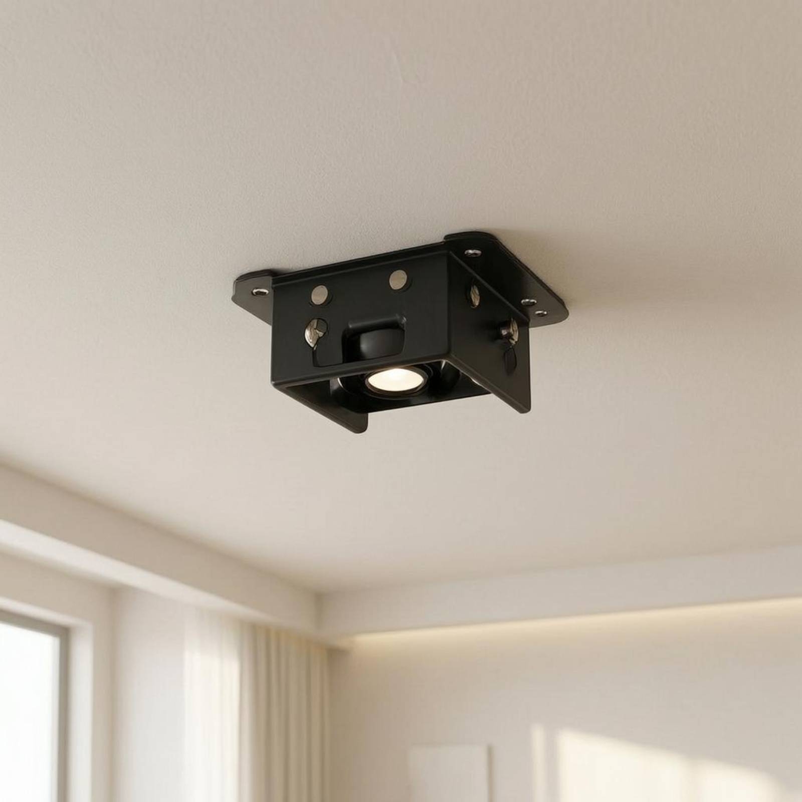 天井ファン取付ブラケット頑丈な金属天井器具ブラケットジャンクションボックスアダプタプレート長方形フレーム