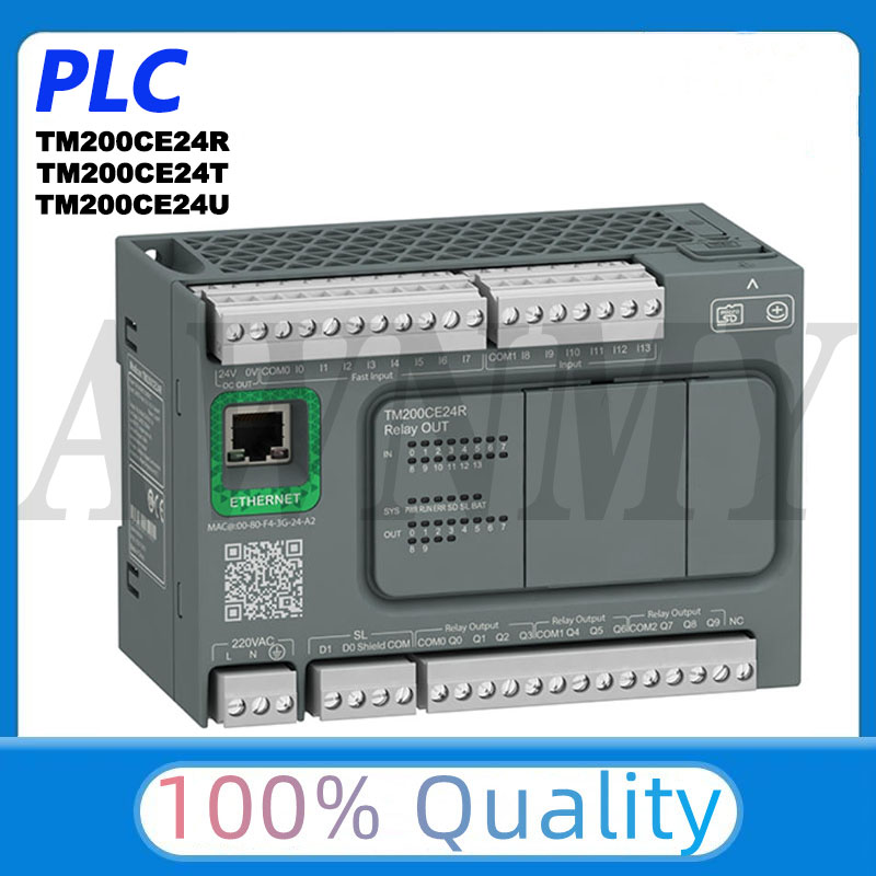 新オリジナル PLC Modicon M200 ロジックコントローラ TM200CE24R TM200CE24T TM200CE24U