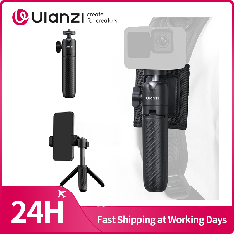 Ulanzi MT88 ClipMate 三脚 Selfie スティックデスクトップ三脚手持ち三脚スタンドスマートフォンカメラ用 Uka バックパッククリップ