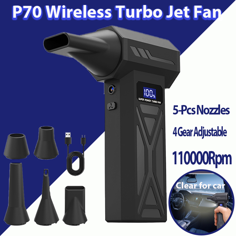Powerful Air Blower 110000RPM Turbo Jet Blower Brushless Vacuum Cleaner For PC/Keyboard/Home/Car Cleaning Air Duster Fan Blower