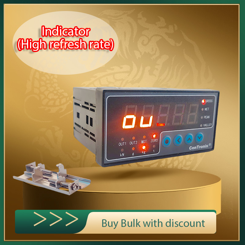 Original High Refresh Rate Digital Weighing Load Cell Controller Indicator, Panel Mount, AH/AL Relay Alarms, EMI Resistant