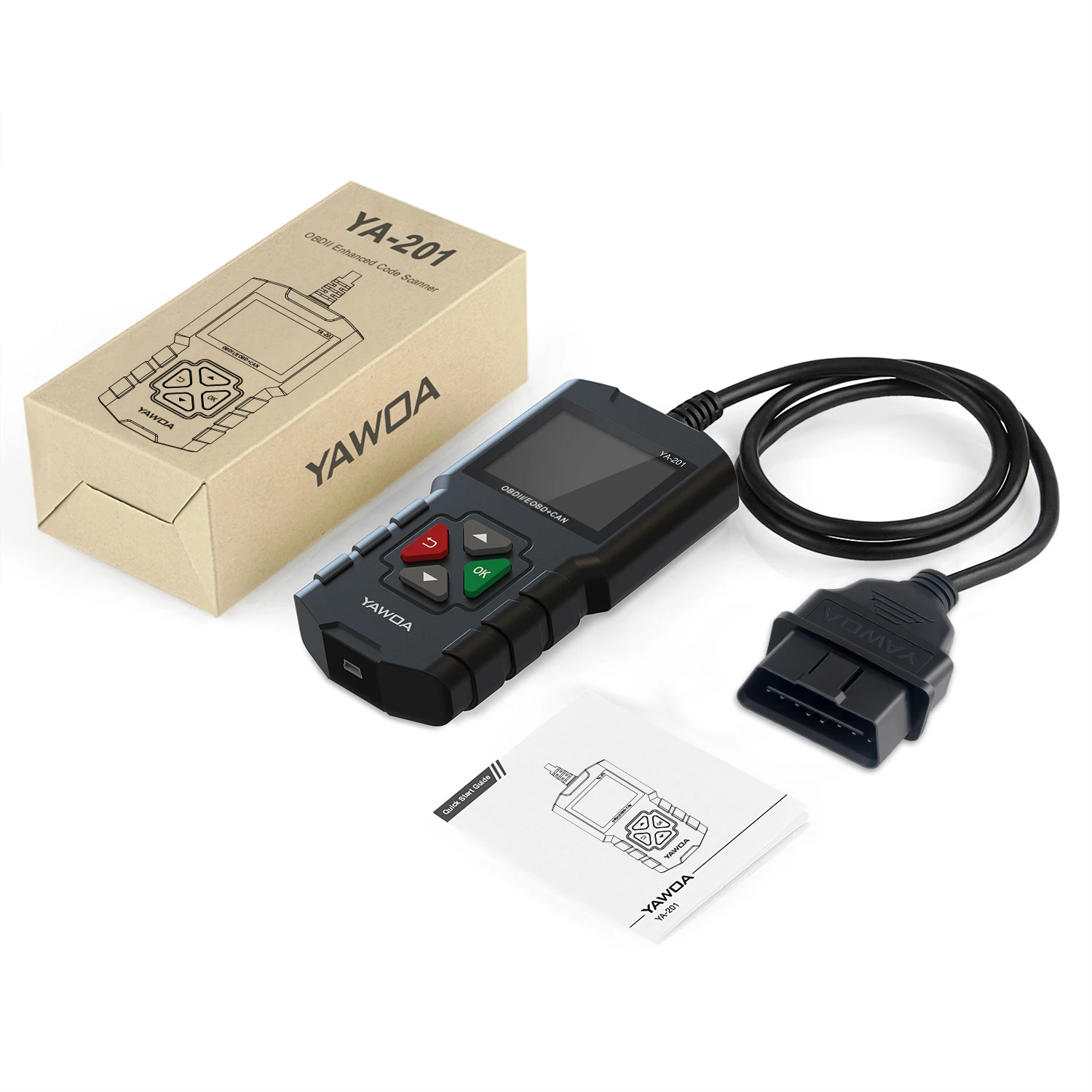 YA201 車 OBD2 EOBD コードリーダープロフェッショナル自動スキャナエンジンチェック YA-101 車診断ツール KING-BOLEN PK CR3001