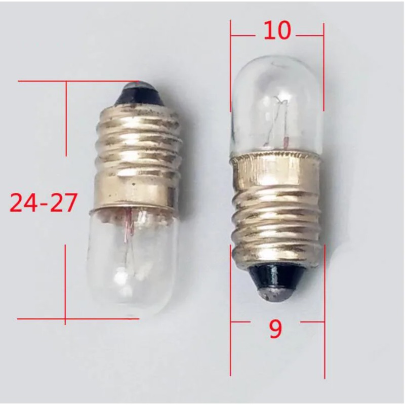 計器ボタンライト信号電球 E10 12V 0.1A ウォームイエロー X20