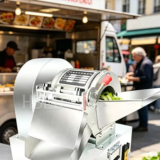 商業レストラン電気野菜チョッパー全自動アップルオニオンフルーツ - キッチン食品準備機