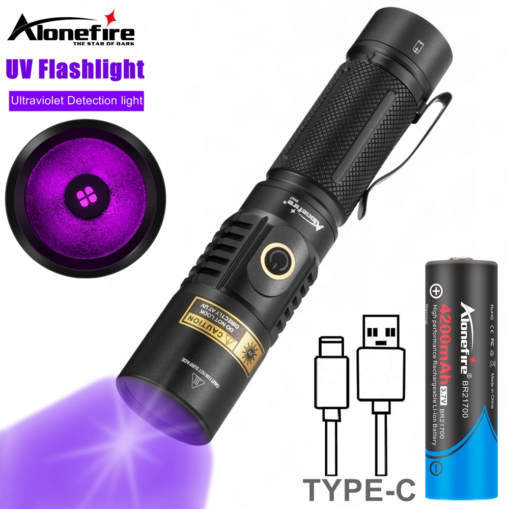 20 ワット 395/365nm UV 懐中電灯 USB 充電式ブラックライト硬化猫白癬ペット尿汚れマーカー漏れ鉱石マネーサソリライト