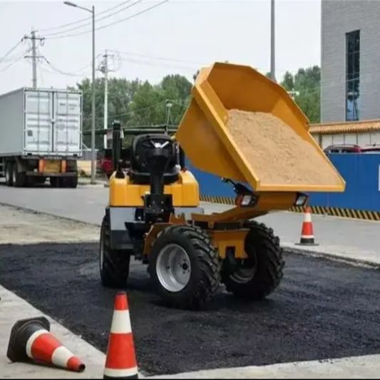 ポータブル油圧ディーゼル ミニ ダンプ トラック 4x4 建設輸送車両、EPA エンジンとユニークなミニ ダンプ トラックを装備