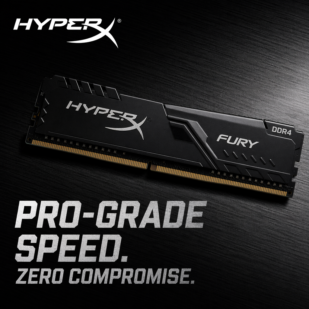 HyperX FURY DDR4 RAMスティック デスクトップPCメモリ 2400MHz-3733MHz 4GB～128GBキット 薄型ヒートスプレッダー XMP対応 プラグアンドプレイ