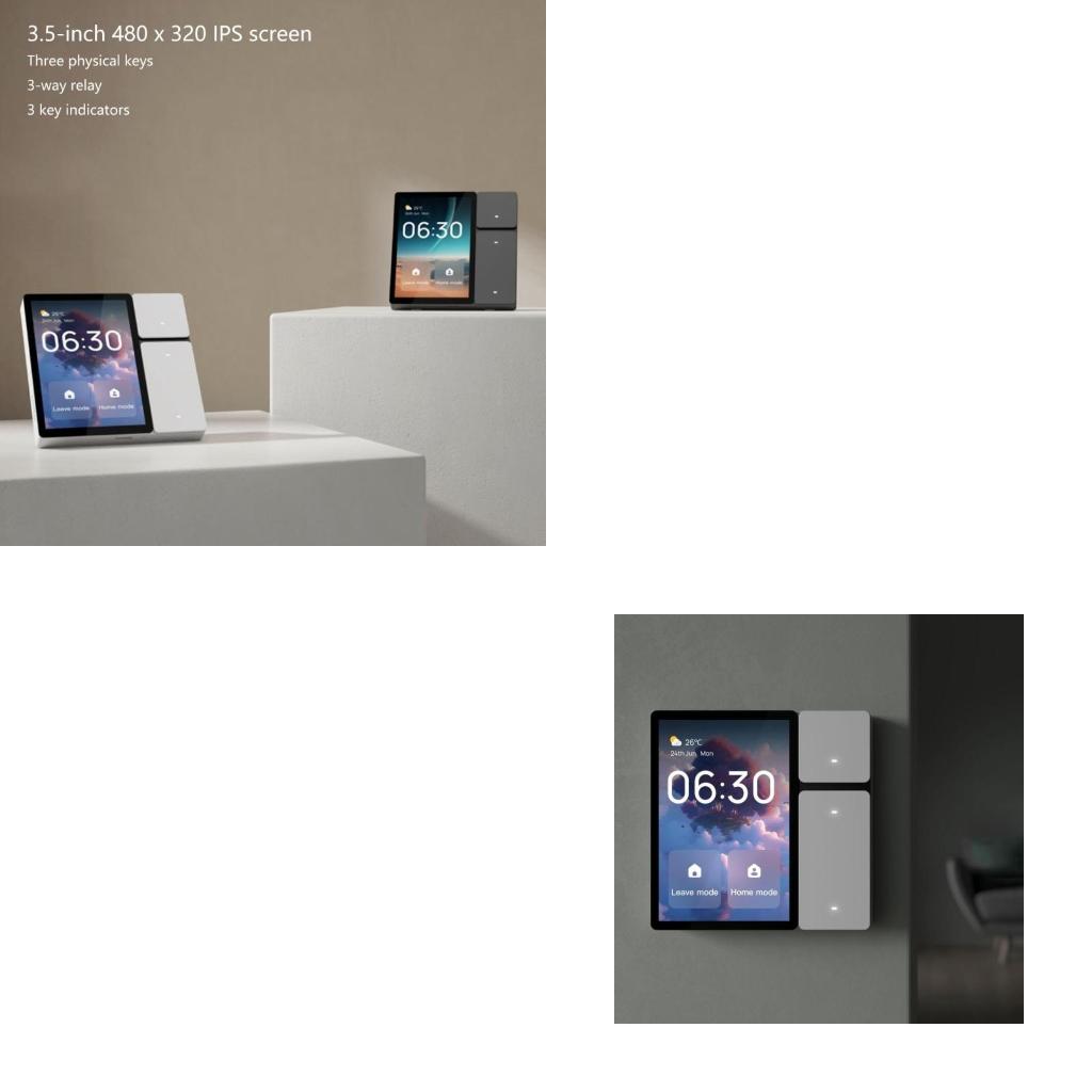 3.5インチインテリジェントコントロールパネル壁スイッチホームオートメーションLCDスクリーンリモートコントロールハブ中央コントロールパネル