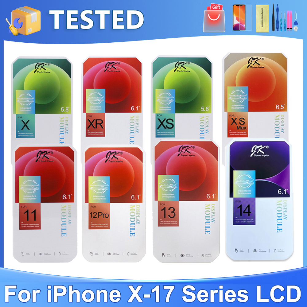 JK シリーズ iPhone X XS XR 11 12 13 14 15 16 16e 17 プロマックスプラスミニ Lcd ディスプレイタッチスクリーンデジタイザアセンブリの交換