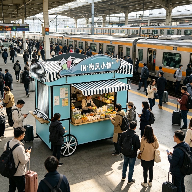大容量移動式食品トレーラー統合移動式食品トラック ワークベンチ装備ビジネス用自動販売車