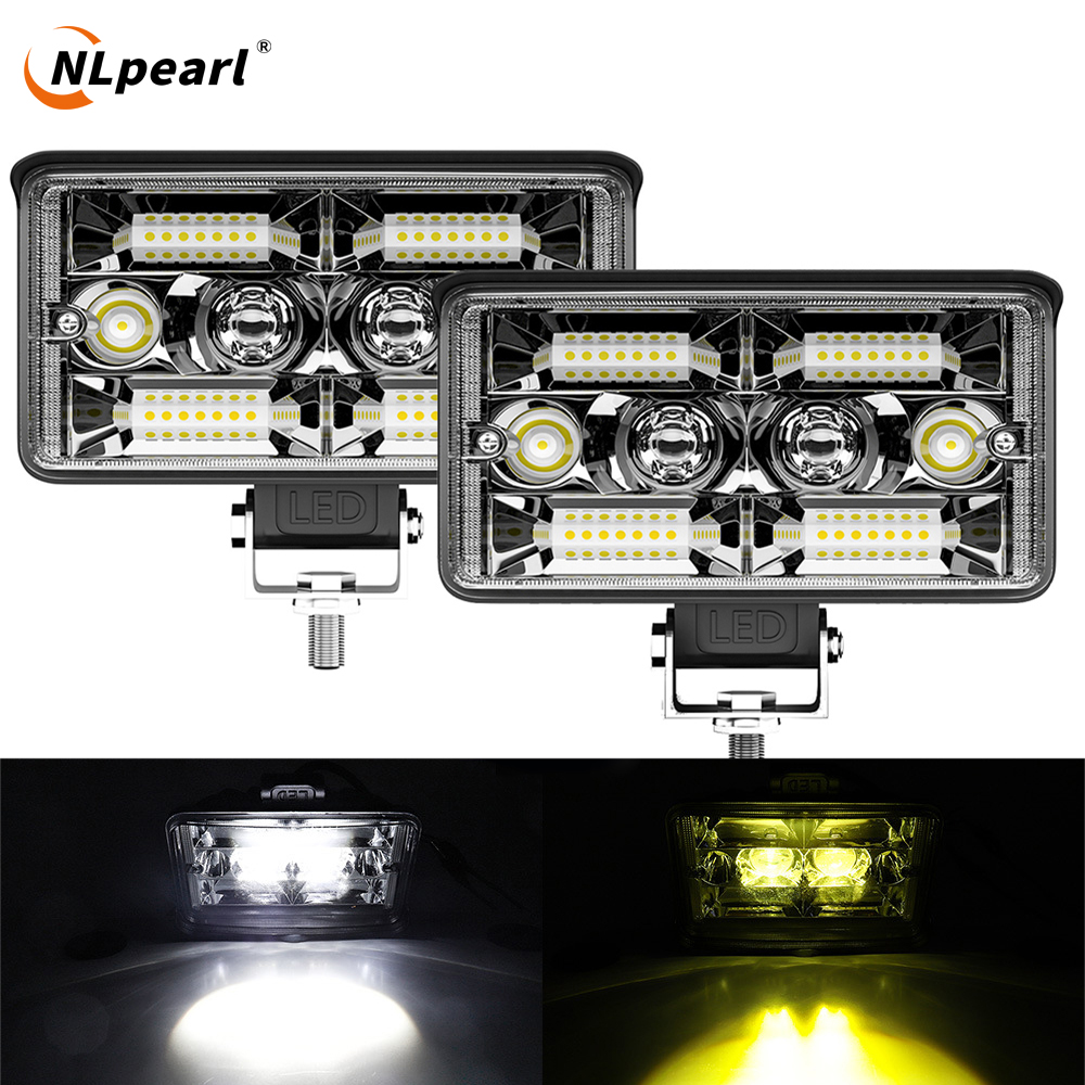 NLpearl 3/4/5 インチ ED ライトバーオフロードスポットライトワークライト LED ランニングヘッドライトトラックトラクター 4X4 ボート 12v 24v フォグランプ